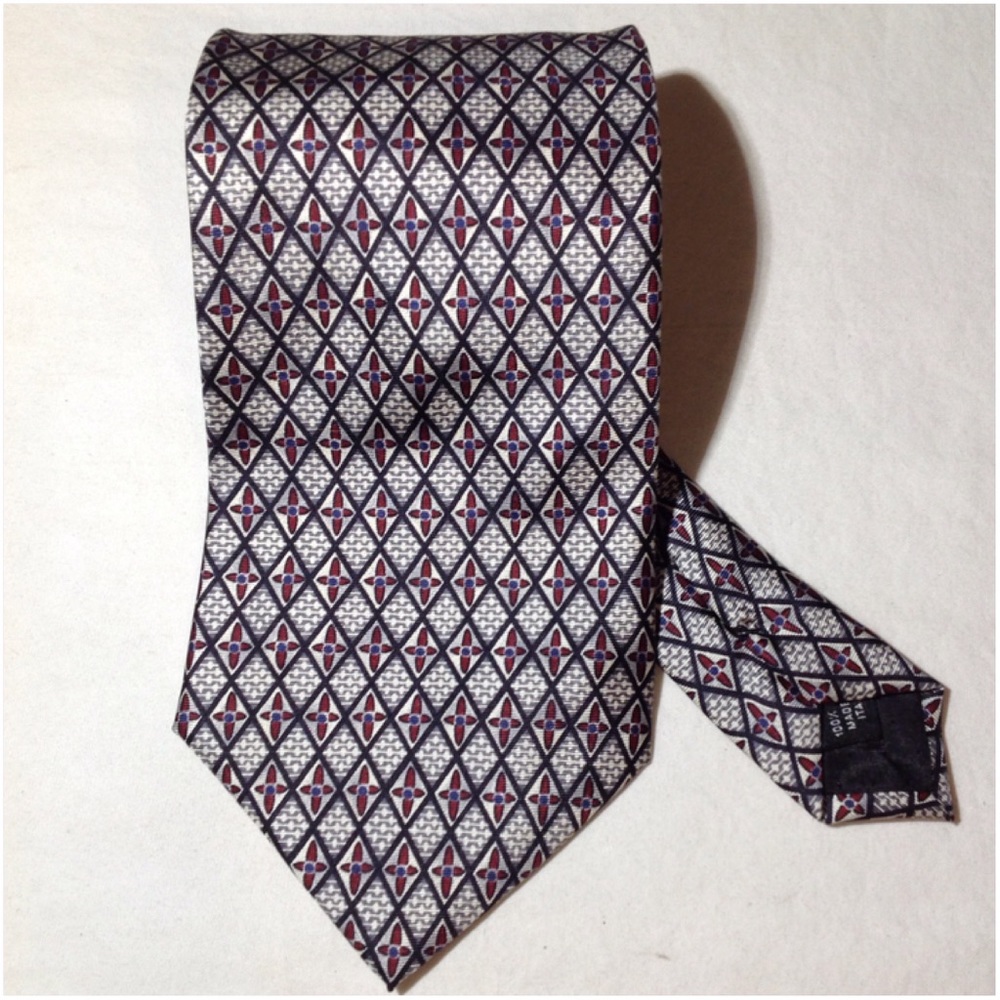 Men's Made In Italy 100% Silk Barrington Tie